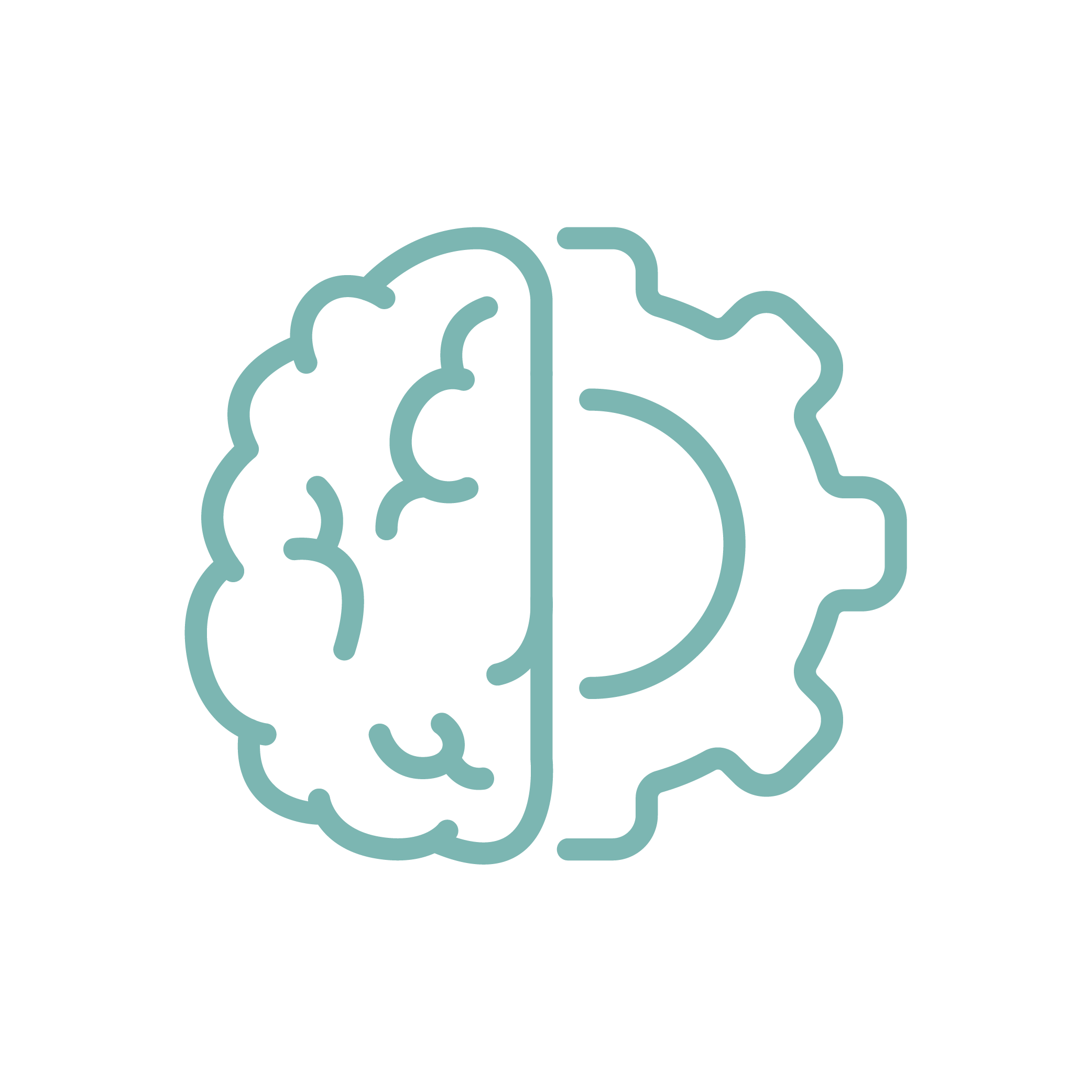 Icono Aguamarina - Ajustes Configuración Cerebro